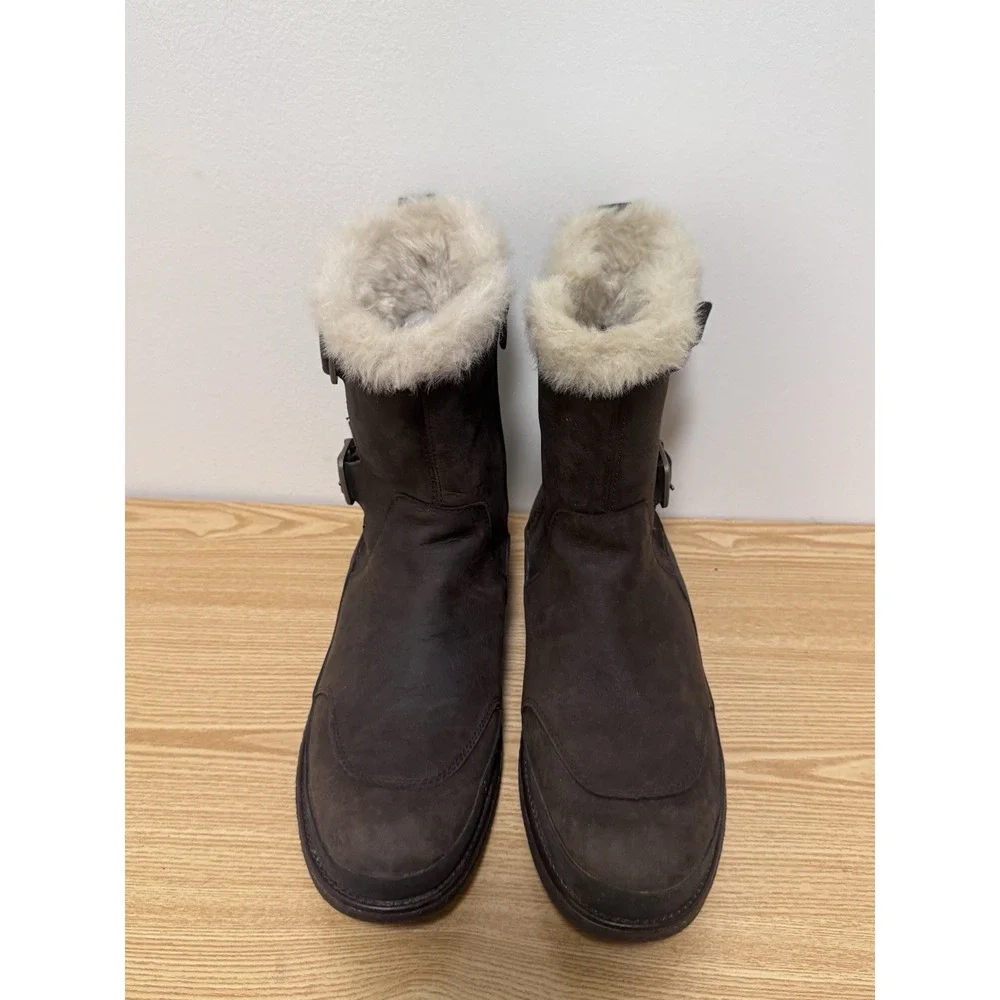 Merrell‎ Women's Tremblant Ezra Buckle Polar Leather Boots Brown Sz 8 Waterproof